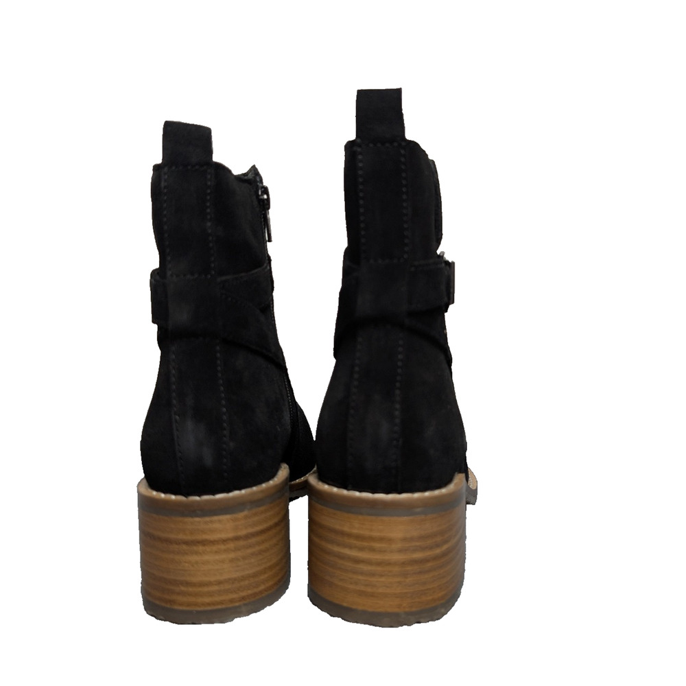 Vintage Foundry Co Leather Boots Womens 8 Artemisia Black Bootie Buckle Western - Picture 7 of 15